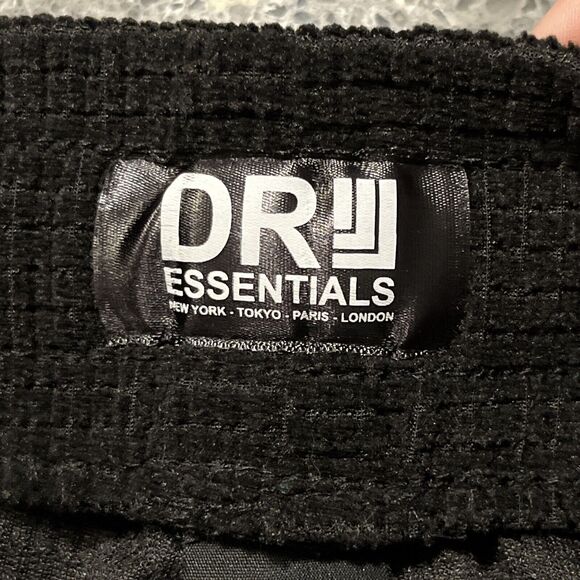 NWT DR ESSENTIALS BLACkK CORDUROY DRAW STRING SHORTS MENS SZ XL MSRP $58 - Picture 5 of 13